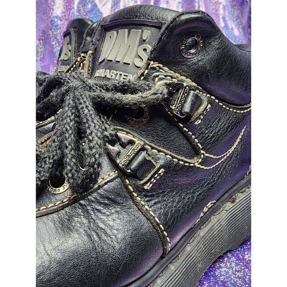 Rare Vtg Made in England Black Lace Up Classic Chunky Doc Dr Martens US 5 Womens - Picture 6 of 8